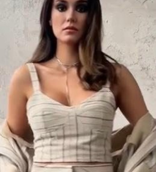KETEN KUMAŞ CROP BÜSTİYER -BEJ KETEN KUMAŞ CROP BÜSTİYER -BEJ