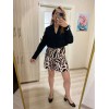 PİLELİ LEOPAR MİNİ ETEK PİLELİ LEOPAR MİNİ ETEK