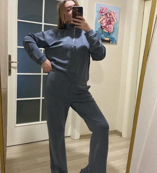 İpekyol Modal Kumaş Premium Kalite 2 li Takım Gri İpekyol Modal Kumaş Premium Kalite 2 li Takım Gri